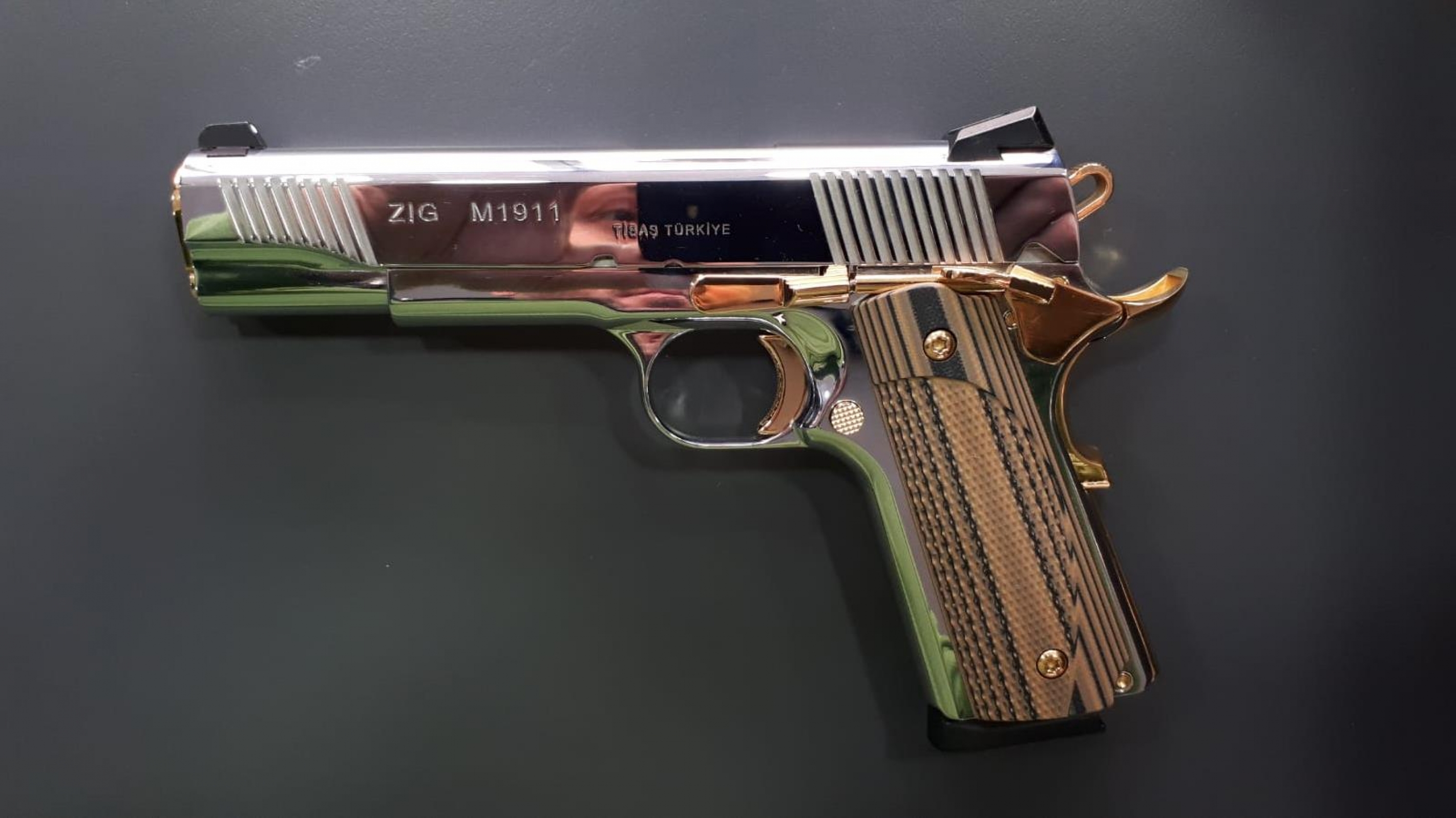 Parlak Krom Kaplama Tisaş Zig M 1911