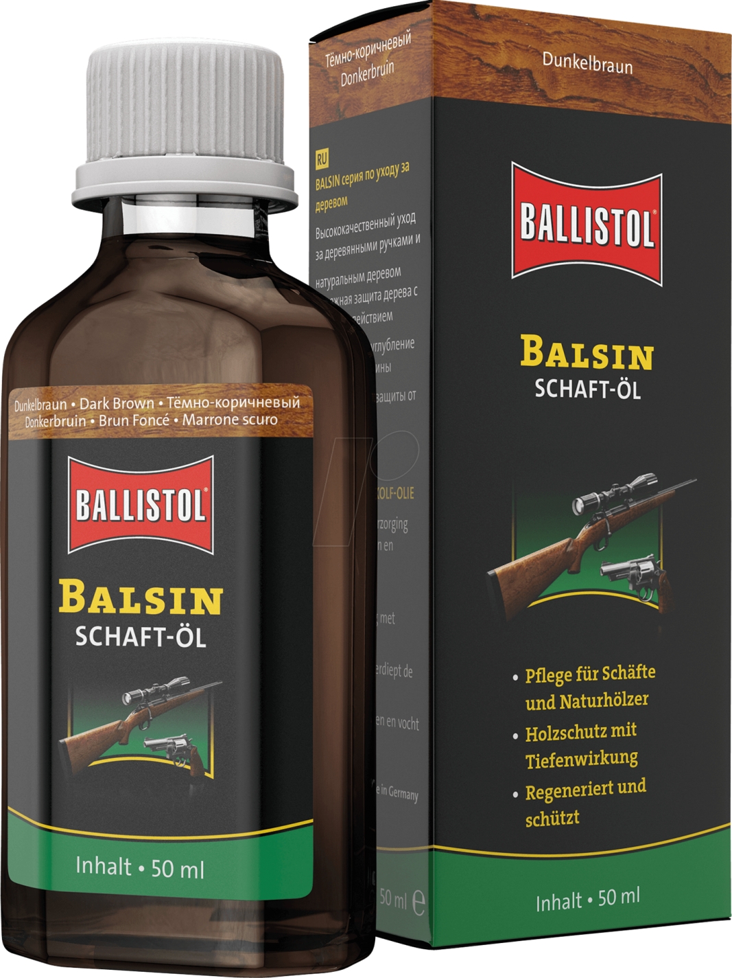 Ballistol Balsin Stockoil Dark Brown Kundak Yağı 50 ml