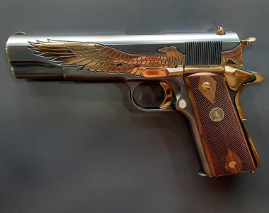 Tisaş Zig M1911 Mat Füme Titanyum Parçalar Altın Kaplama