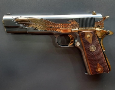 Tisaş Zig M1911 Mat Füme Titanyum Parçalar Altın Kaplama